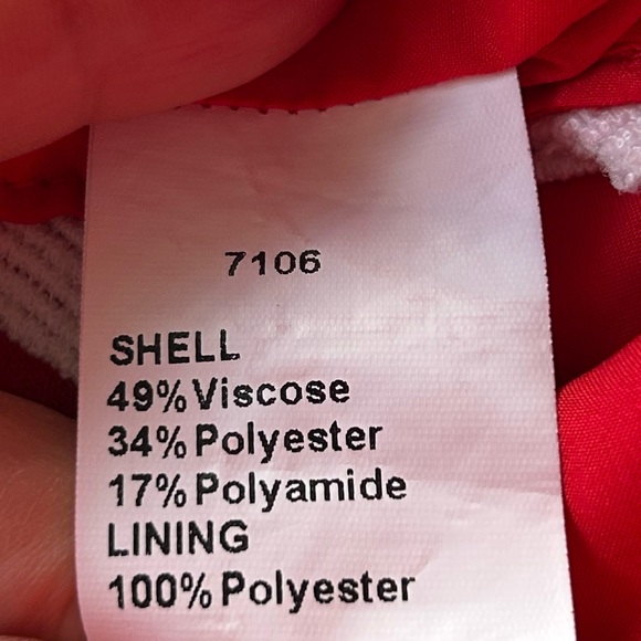 Pretty Garden Red 2 Piece Maxi Skirt Set Pockets Sleeveless Excellent Size L - Picture 5 of 7